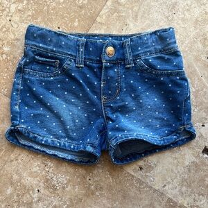 Cat & Jack 4T Denim Polka Dot Kids Shorts
